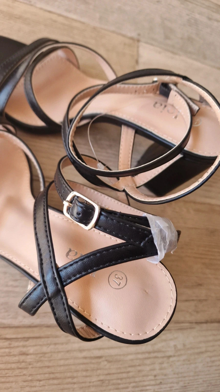 Sandales à talons Joia noires à brides – pointure 37 – photo 11